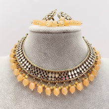 New Trendy Antique Finish Mirror Necklace set/Statement necklace/Indian Jewelry/Pakistani Jewelry set/Wedding necklace/Bridal necklace/Miror