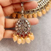 New Trendy Antique Finish Mirror Necklace set/Statement necklace/Indian Jewelry/Pakistani Jewelry set/Wedding necklace/Bridal necklace/Miror