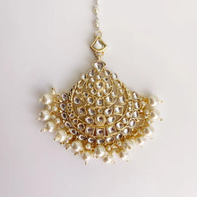 Large Sized Kundan Maang Tikka/Kundan Tikka/Indian forehead jewelry/Indian Wedding Jewelry/ Pakistani Jewelry/Jhoomer/Matha patti