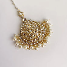 Large Sized Kundan Maang Tikka/Kundan Tikka/Indian forehead jewelry/Indian Wedding Jewelry/ Pakistani Jewelry/Jhoomer/Matha patti