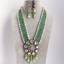 Mint Premium Quality Victorian uncut Polki Kundan Necklace/Statement Long/Long Mala/Semi Precious/Rani Haar/Indian wedding/Bridal Collection