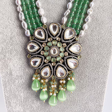 Mint Premium Quality Victorian uncut Polki Kundan Necklace/Statement Long/Long Mala/Semi Precious/Rani Haar/Indian wedding/Bridal Collection