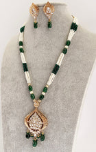 Green Amrapali inspired premium kundan mala gold plating Silver foiled kundan haar/Traditional long necklace/Indian wedding/Bridal Jewelry