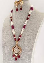 uby Red Amrapali inspired premium kundan mala gold plating Silver foiled kundan haar/Traditional long necklace/Indian wedding