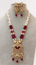 Ruby Amrapali inspired premium kundan mala gold plating Silver foiled kundan haar/Traditional long necklace/Indian wedding/Bridal Jewelry