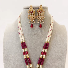 Ruby Amrapali inspired premium kundan mala gold plating Silver foiled kundan haar/Traditional long necklace/Indian wedding/Bridal Jewelry