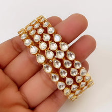 Pacchi Kundan bangles set(4 pc)/Traditional bangles/Bridal bangles/wedding jewelry/pakistani/Punjabi/Indian bangles/Bracelets