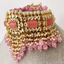 Pink Bridal Pacchi Kundan Choker/ Premium kundan set/Bollywood Jewelry/Indian jewelry/Pakistani necklace/bridal necklace/indian wedding