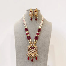 Ruby Amrapali inspired premium kundan mala gold plating Silver foiled kundan haar/Traditional long necklace/Indian wedding/Bridal Jewelry
