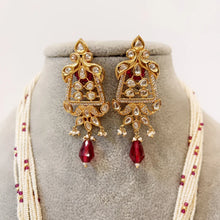 Ruby Amrapali inspired premium kundan mala gold plating Silver foiled kundan haar/Traditional long necklace/Indian wedding/Bridal Jewelry