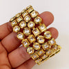 Gold plated Kundan openable Kada Bangles/Indian Kada/Wedding Jewelry/Pakistani Kada Bangles/Punjabi Jewelry/Indian Wedding/1 pc