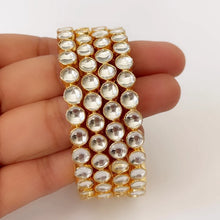 Pacchi Kundan bangles set(4 pc)/Traditional bangles/Bridal bangles/wedding jewelry/pakistani/Punjabi/Indian bangles/Bracelets
