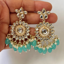 Restocked Lightweight Bollywood Kundan Chaandbali Earrings/Indian Earrings/pearl Earring/Pakistani Earrings/Indian wedding