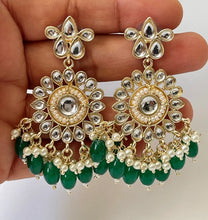 Restocked Lightweight Bollywood Kundan Chaandbali Earrings/Indian Earrings/pearl Earring/Pakistani Earrings/Indian wedding