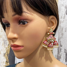Restocked Bollywood Meenakari Kundan multi Jhumki earrings/Jhumka Earrings/kundan Earring/Indian Jewelry/Pakistani Jewelry/Meenakari Earring