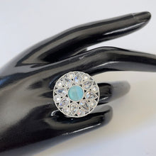 Silver Polki Ring/Adjustable Ring/Indian Ring/ Pakistani Jewelry/ Indian Jewelry/Bollywood Jewelry/Indian Wedding jewelry/Cocktail Ring
