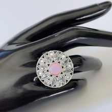 Silver Polki Ring/Adjustable Ring/Indian Ring/ Pakistani Jewelry/ Indian Jewelry/Bollywood Jewelry/Indian Wedding jewelry/Cocktail Ring