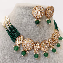 Green Tyaani inspired premium Kundan Silver foil Kundan necklace/Traditional necklace/Indian wedding/Bridal Jewelry/Pakistani/Punjabi