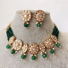 Green Tyaani inspired premium Kundan Silver foil Kundan necklace/Traditional necklace/Indian wedding/Bridal Jewelry/Pakistani/Punjabi