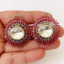 Alia Bhatt inspired Large Victorian uncut polki Kundan Stud Earrings/Indian Studs/Indian Jewelry/Kundan Studs/Sabyasachi stud/Indian wedding