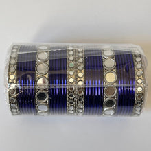 Bollywood Style Indian Mirror Metal Bangles/Punjabi bangles Set/Bridal bangles/Wedding bangles/Festive bangles/Mirror Bangle/Metallic bangle