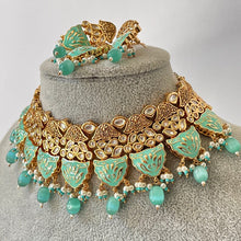 Mint Pista Green Premium quality gold plated fine Kundan necklace/Traditional/Kundan Jewelry/Kundan Choker/India wedding/Bridal necklace