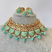 Mint Pista Green Premium quality gold plated fine Kundan necklace/Traditional/Kundan Jewelry/Kundan Choker/India wedding/Bridal necklace