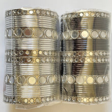 Bollywood Style Indian Mirror Metal Bangles/Punjabi bangles Set/Bridal bangles/Wedding bangles/Festive bangles/Mirror Bangle/Metallic bangle