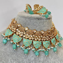 Mint Pista Green Premium quality gold plated fine Kundan necklace/Traditional/Kundan Jewelry/Kundan Choker/India wedding/Bridal necklace