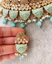 Mint Pista Green Premium quality gold plated fine Kundan necklace/Traditional/Kundan Jewelry/Kundan Choker/India wedding/Bridal necklace