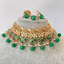 Green bridal Premium quality gold plated fine Kundan necklace/Traditional/Ethnic/Kundan Jewelry/Kundan Choker/India wedding/Bridal necklace