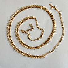 Delicate gold plated pearl Belly Chain/Belly chain/Belt/Indian waist belt/Kamarpatta/waist chain/jewelry belt/Kamarbandh/Pearl Belt
