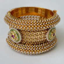 Gold plated Rajwadi Kundan openable Single Kada Bangle(1Pc)/Indian Kada/Wedding Jewelry/Kada/Punjabi Jewelry/Indian Wedding/Bollywood bangle