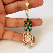 Fine Kundan silver foil kundan Maang tikka/Indian Jewelry/ Indian Wedding Jewelry/ Pakistani/ Jhoomer/ Matha patti/ Indian forehead jewelry