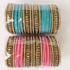 Bollywood Style Indian Fancy Bangkes/Punjabi bangles Set/Bridal bangles/Wedding bangles/Pakistani bangles/Festive bangles/Stone Bangles IndianJewelTrends 4.5 out of 5 stars