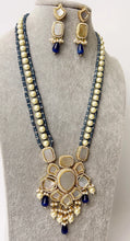 Mother of Pearl Multi strands Long Necklace gold Finish/Long Necklace/Indian Jewelry/Kundan Necklace/Indian wedding/Rani Haar/Semi Precious