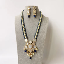 Mother of Pearl Multi strands Long Necklace gold Finish/Long Necklace/Indian Jewelry/Kundan Necklace/Indian wedding/Rani Haar/Semi Precious