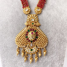 Long gold plated Kundan mala Necklace/Indian Long Necklace/Temple Jewelry/Necklace Mala/Indian/South Jewelry/Indian Wedding/Rani Haar