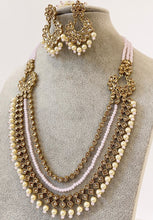Long Antique Polki Necklace/Indian Long Necklace/Pakistani Jewelry/Necklace Mala/Indian Jewelry/Punjabi Jewelry/Indian Wedding/Rani Haar