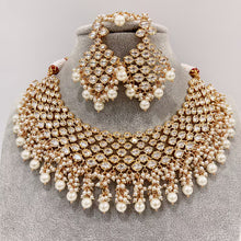 White Bridal Premium quality gold plated silver foiled Kundan necklace/Tyaani Kundan Jewelry/Fine Kundan Choker/Indian Bridal/wedding Jewelr