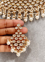 White Bridal Premium quality gold plated silver foiled Kundan necklace/Tyaani Kundan Jewelry/Fine Kundan Choker/Indian Bridal/wedding Jewelr