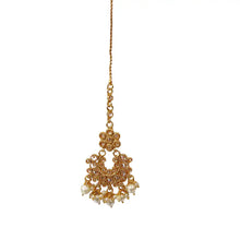Gold polki kundan Maang tikka/Kundan Tikka/Indian forhead Jewelry/Indian Wedding Jewelry/Pakistani Jewelry/Jhoomer/Matha patti/Tikka