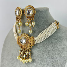 Gold Polki Kundan necklace/South Indian Jewelry/Temple Jewelry/Gold Choker/Wedding necklace/Bridal necklace/Indian necklace