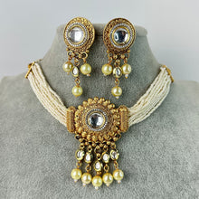 Gold Polki Kundan necklace/South Indian Jewelry/Temple Jewelry/Gold Choker/Wedding necklace/Bridal necklace/Indian necklace