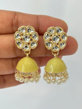 Small Indian Jhumka Indian jhumka Earrings kundan Earring Indian Jewelry Pakistani Jewelry Meenakari Earring Bollywood Earring gift for her