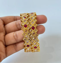 Antique Ruby Gold bangles/Classic Gold plated bangles Set//Statement Kadas/Gold Bangles/Bridal Bangles/Indian Wedding/Pakistani/Punjabi