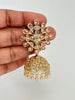 Polki kundan Jhumka/Gold jhumka/Jhumka/Indian Jewelry/Pakistani Jewelry/Punjabi Jewelry/Statement earring/Bridal earrings/wedding jewelry