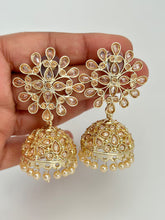 Polki kundan Jhumka/Gold jhumka/Jhumka/Indian Jewelry/Pakistani Jewelry/Punjabi Jewelry/Statement earring/Bridal earrings/wedding jewelry