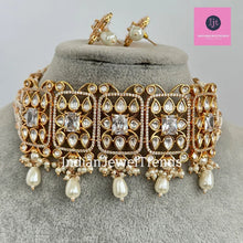 White Tyaani Kundan Bridal choker,Gold kundan choker,Wedding necklace, Bridal Jewelry,Pakistani Jewelry, Punjabi Jewelry,Fine Kundan Jewelry