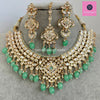 Mint Fine Kundan Indian Bridal necklace, Wedding necklace, Fine kundan jewelry, Pakistani Jewelry, Indian Jewelry, Bridal Jewelry